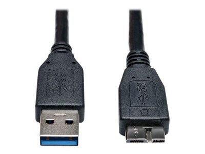 Tripp Lite 6 Type-A USB/Type-B Micro USB Male/Male SuperSpeed Data Transfer Cable, Black  (U326-006