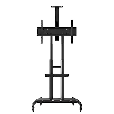 Luxor Metal Pedestal TV Stand, Screens up to 80, Black (FP4000)