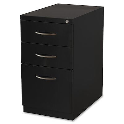 Lorell Premium Mobile File Cabinet, 15"W x 22.9"D x 27.7"H,Black (LLR79129)
