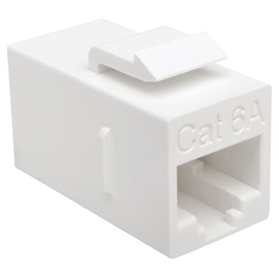 Tripp Lite Cat6a Straight-Through Modular In-Line Snap-In Coupler (RJ45 F/F)