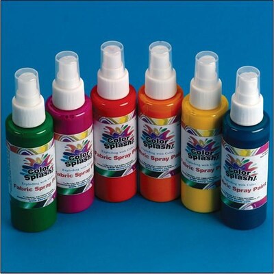 Color Splash!® Fabric Spray Paint Assortment, 4 oz. (Pack of 6)