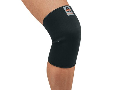 Ergodyne® ProFlex® Single-Layer Neoprene Knee Sleeve, Black, Medium