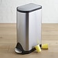 simplehuman Butterfly Step Can, Fingerprint-Proof Stainless Steel, 8 Gal. (CW1824)