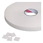 Tape Logic™ 1" x 1" Double Coated Foam Square, White, 324 Rolls
