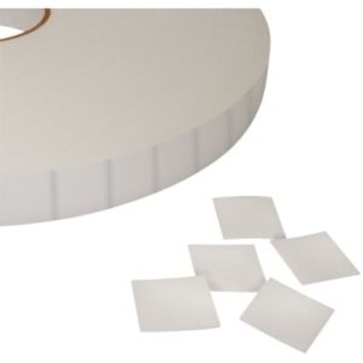 Tape Logic™ 1" x 1" Double Coated Foam Square, White, 324 Rolls