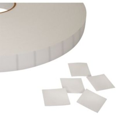 Tape Logic Removable Double Coated Foam Squares, 1" x 1", 3" Core, White, 324/Carton (T95213)