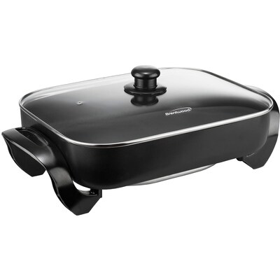 Brentwood® 16 Non-Stick Electric Skillet With Glass Lid; Black