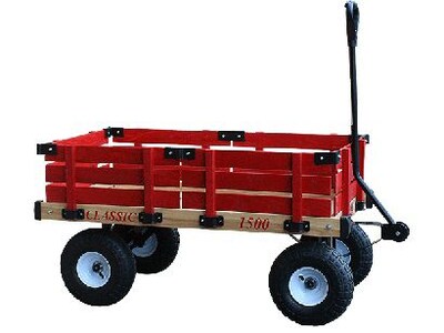 Millside Industries Hardwood 38" x 20" Wooden Wagon