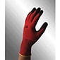 North Flex Red™ Coated Gloves, PVC, Knit-Wrist Cuff, Red/Black, Medium, 12 Pairs (NF11/8M)