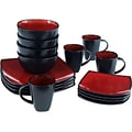 Gibson® Home Soho Lounge Dinnerware Set, 16 Piece, Red