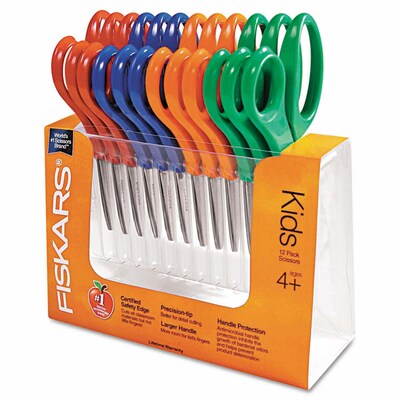 Fiskars® 5" Kids Pointed Classpack Scissor, Assorted Colors