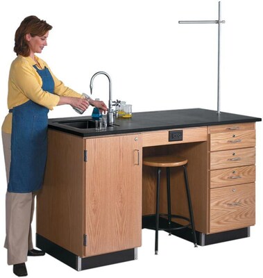 Diversified Woodcrafts Work Desk, Epoxy, 36 x 60 x 30, Oak Wood (1216KL)