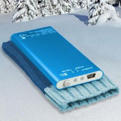 P3 International P8420 Aluminum mini USB Rechargeable Hand Warmer; Blue