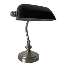 All the Rages Simple Designs LT3057-BLK Bankers Lamp, Black