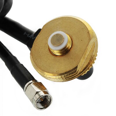 Wilson 3/8" NMO Mount With 14' RG58U Cable and SMA Male Connector