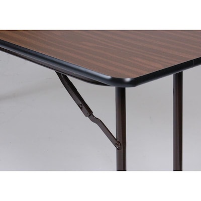 Correll 60-inch Wood, Steel & Plastic Seminar Folding Table, Walnut