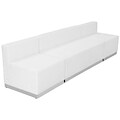 Flash Furniture Hercules Alon Series Leather Reception Configuration, White 3/Pieces (ZB803680SWH)