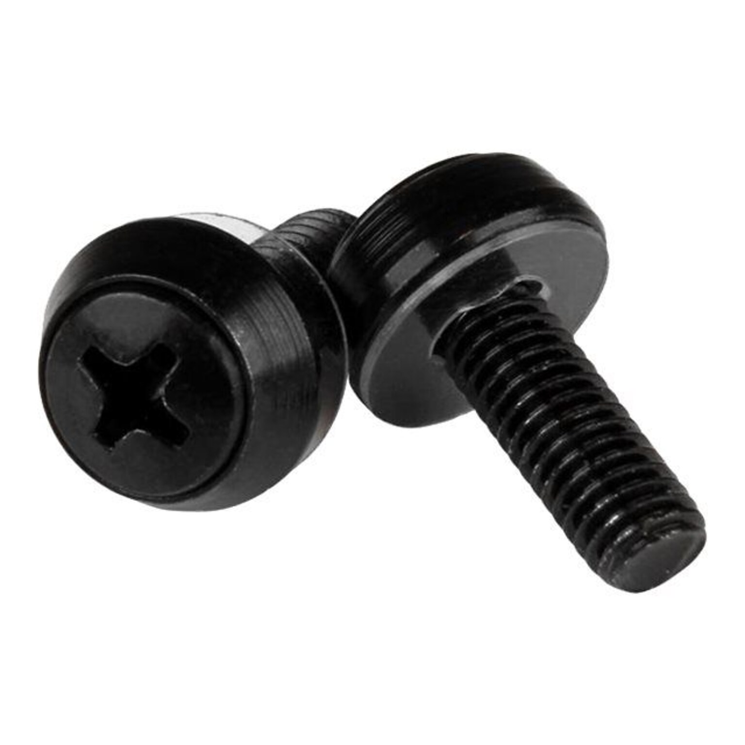 StarTech Mounting Screw, Black, 100/Pack (CABSCRWSM62B)