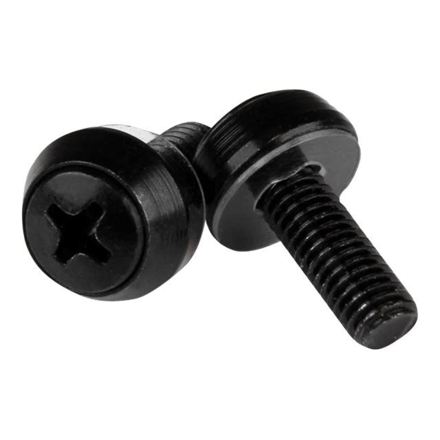 StarTech Mounting Screw, Black, 100/Pack (CABSCREWSM5B)