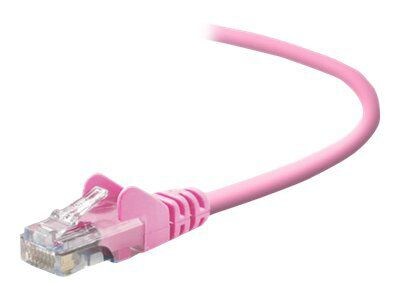 Belkin A3L791-03-PNK-S 3 RJ-45 Male/Male Cat5e Snagless Patch Cable, Pink