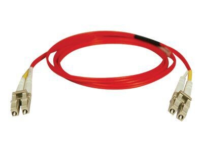 Tripp Lite N320-05M-RD 5m LC/LC Male/Male 62.5/125 OM1 Duplex Multimode Fiber Optic Patch Cable, Red