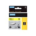 Dymo ® 5 x 1/4 Direct Thermal Heat Shrink Wire and Cable Label; Black on Yellow, 1 Roll (18052)