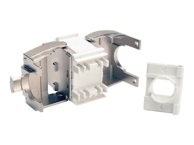 Tripp Lite Cat6a Toolless Keystone Jack, Gray (BHDBT-001-KJ-GY)