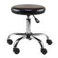 Winsome Cushion Seat Swivel Stool, 22, Black and Chrome (93720)