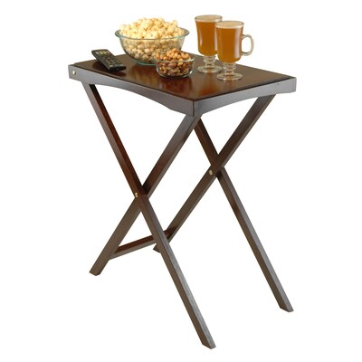 Winsome Folding Butler Tray Table, Antique Walnut (94422)