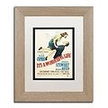 Trademark Fine Art Its a Wonderful Life by Vintage Apple Collection 11 x 14 White Matted Wood Frame (ALI0234-T1114MF)
