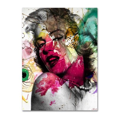 Trademark Fine Art Marilyn Monroe II by Mark Ashkenazi 18 x 24 Canvas Art (ALI1008-C1824GG)