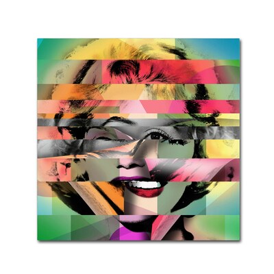 Trademark Fine Art Marilyn Monroe V by Mark Ashkenazi 18 x 18 Canvas Art (ALI1011-C1818GG)