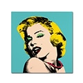 Trademark Fine Art Andy Warhol by Mark Ashkenazi 24 x 24 Canvas Art (ALI1014-C2424GG)