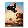 Trademark Fine Art Dark Rider Again by Eric Joyner 24 x 32 Canvas Art (ALI1025-C2432GG)