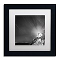 Trademark Fine Art Bass Harbor Sky by Moises Levy 11 x 11 White Matted Black Frame (ALI1064-B1111MF)