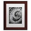Trademark Fine Art Astronomic Watch Prague 11 by Moises Levy 11 x 14 White Matted Wood Frame (ALI1094-W1114MF)