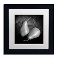 Trademark Fine Art Peras II by Moises Levy 11 x 11 White Matted Black Frame (ALI1105-B1111MF)
