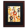 Trademark Fine Art Circle Encounters 2 by Amy Vangsgard  16 x 20 Black Matted Wood Frame (AV0094-W1620BMF)