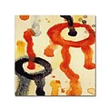 Trademark Fine Art Circle Encounters 6 by Amy Vangsgard 14 x 14 Canvas Art (AV0096-C1414GG)