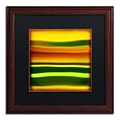 Trademark Fine Art Fury Sea 4 by Amy Vangsgard  16 x 16 Black Matted Wood Frame (AV0135-W1616BMF)