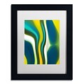 Trademark Fine Art Fury Stream 2 by Amy Vangsgard  11 x 14 White Matted Black Frame (AV0137-B1114MF)