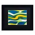 Trademark Fine Art Fury Stream 6 by Amy Vangsgard  11 x 14 Black Matted Black Frame (AV0141-B1114BMF)