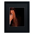 Trademark Fine Art Kentucky horse Intense by Preston 16 x 20 Black Matted Black Frame (EM0535-B1620BMF)