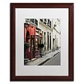 Trademark Fine Art Parisian Antiques by Preston 16 x 20 White Matted Wood Frame (EM0554-W1620MF)