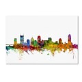Trademark Fine Art Nashville Tennessee Skyline by Michael Tompsett 16 x 24 Canvas Art (MT0561-C1624GG)