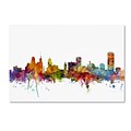 Trademark Fine Art Buffalo New York Skyline by Michael Tompsett 22 x 32 Canvas Art (MT0585-C2232GG)