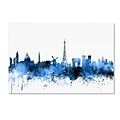 Trademark Fine Art Paris France Skyline by Michael Tompsett 22 x 32 Canvas Art (MT0615-C2232GG