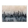 Trademark Fine Art Chicago Illinois Skyline V by Michael Tompsett 22 x 32 Canvas Art (MT0639-C2232GG)