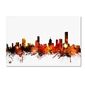 Trademark Fine Art Melbourne Australia Skyline II by Michael Tompsett 12 x 19 Canvas Art (MT0653-C1219GG)