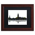 Trademark Fine Art Annapolis Maryland Skyline by Marlene Watson 11 x 14 Wood Frame (MW0039-W1114BMF)